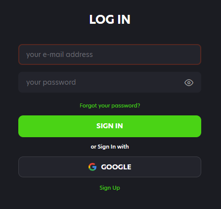 Neospin casino login form for Australians
