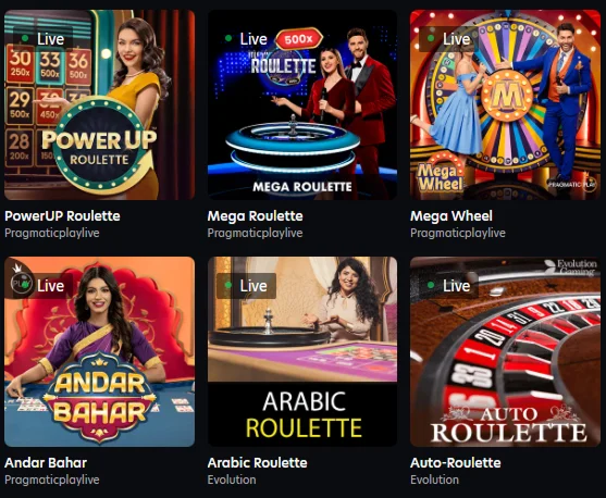 Neospin Live Casino Games