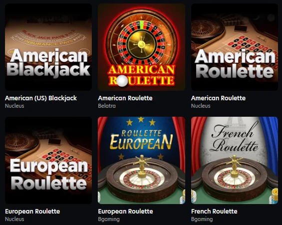 Neospin Casino Table Games